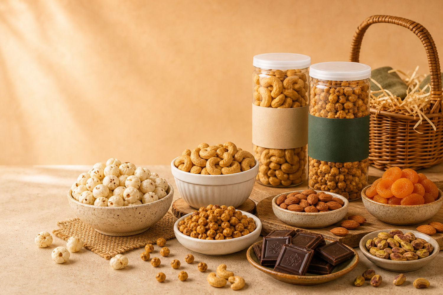 Chocolates, healthy snacks, dry fruits and gifting favourites